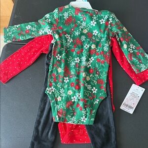 Carter's Red and Green Baby Bodysuit Set